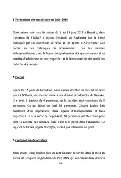 Rapport de l'etude longitudinale PROMIS 2015-2017
