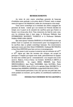 Analyse polemologique et geostrategique des guerres du Kivu en RDC