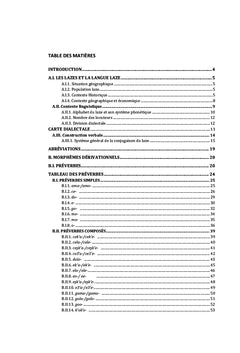 Morphemes Verbaux de la Langue Laze