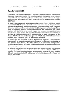 Consentement à payer de l'attiéké de Côte d'Ivoire