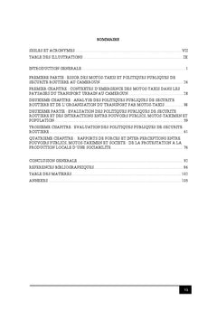 Pouvoirs Publics, Motos-taximen et Securite Routiere