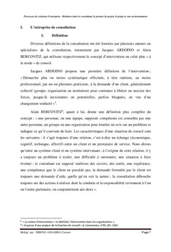 Processus de création d'entreprise