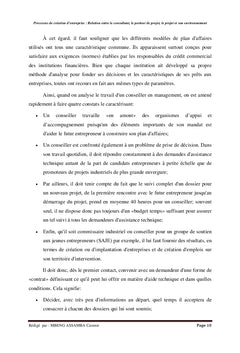 Processus de création d'entreprise