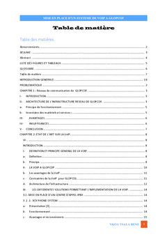 Mise en place d'un système de VoIP à GLOPCOF