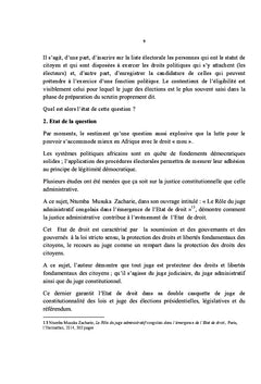 Le Juge Constitutionnel Face à L'impératif de Vérité, Sincérité, Régularité et Credibilité