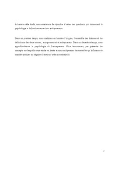 La psychologie de l'entrepreneur