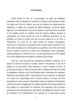 Cameroun: le vrai visage de la gouvernance
