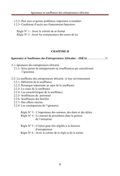 Ignorance et souffrance des entrepreneurs africains