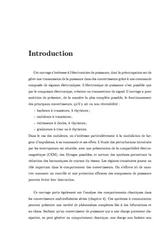 Convertisseurs de puissance, description, comportements dynamiques