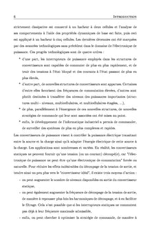 Convertisseurs de puissance, description, comportements dynamiques