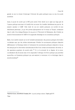 Les partis politiques islamistes au pouvoir dans le monde musulman