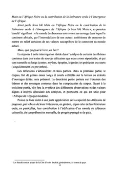 Ainsi parle Sran ble Main ou l'Afrique Noire