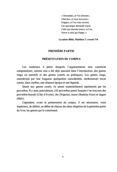 Ainsi parle Sran ble Main ou l'Afrique Noire
