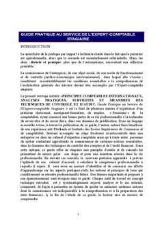 Principes comptables internationaux, analyses pratiques, subtilités
