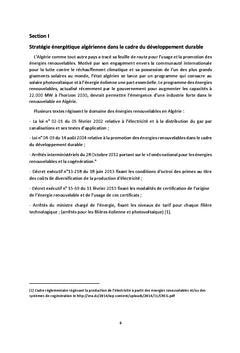 La stratégie énergétique dans le cadre du développement durable: