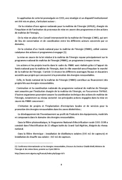 La stratégie énergétique dans le cadre du développement durable: