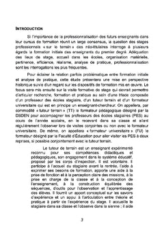 La visite formative des professeurs des écoles stagiaires