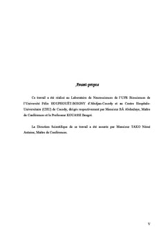 Effets Du Koutoukou Sur La Memoire Spatiale Chez La Souris