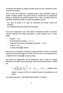 Resistance statique de materiaux aux sollicitations thermomecaniques
