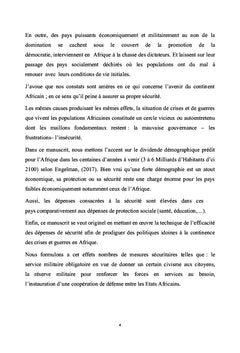 Politiques de securite, depenses de securite en Afrique Subsaharienne