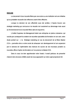 Stratégie marketing en vue du lancement par ISMA