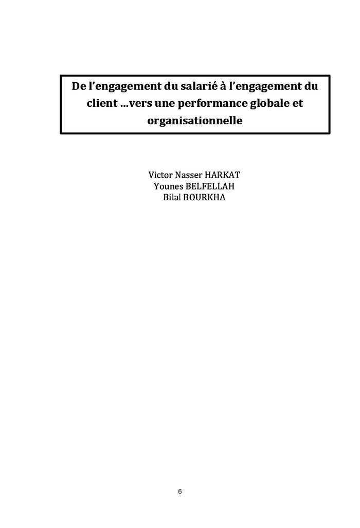 De l'engagement du salarié à l'engagement du client