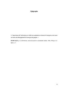 L'information en Droit des entreprises en Difficulte dans L'espace Ohada