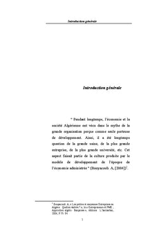 PME et performance en Algerie