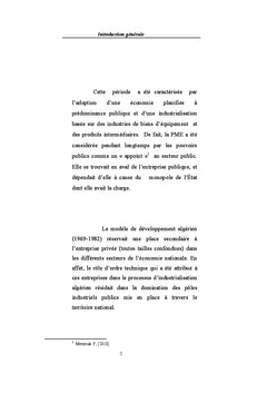 PME et performance en Algerie