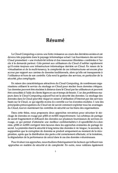 Sécurité des données dans les environnements Cloud Computing
