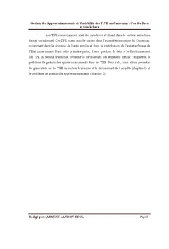 Manuel de gestion des approvisionnements