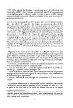 Politique Nationale de Gestion des Risques de Catastrophes