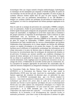 Politique Nationale de Gestion des Risques de Catastrophes