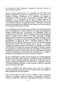 Politique Nationale de Gestion des Risques de Catastrophes