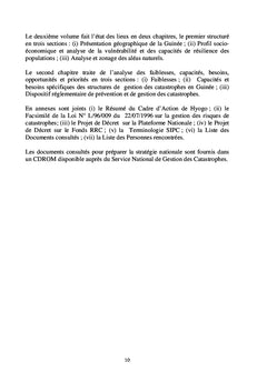 Politique Nationale de Gestion des Risques de Catastrophes