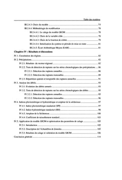 Impact de changement climatique sur la ressource en eau (Haut Cheliff)