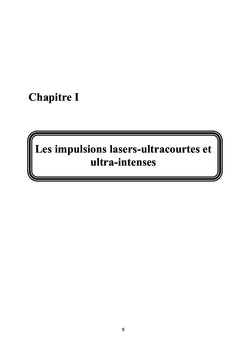 Interaction lasers avec un diélectriques (Lasers ultracourtes)