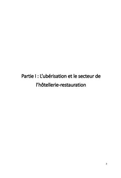 L'ubérisation en Hôtellerie-Restauration