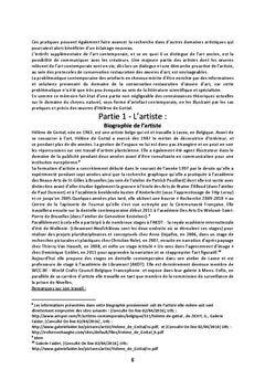 La conservation restauration d'oeuvres contemporaines en cheveux
