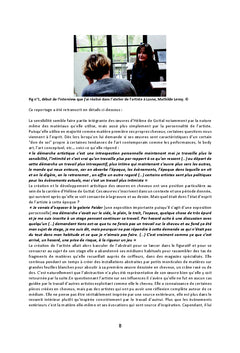 La conservation restauration d'oeuvres contemporaines en cheveux