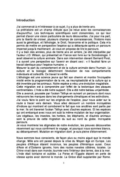De l'arrivée de l'espèce par la mer