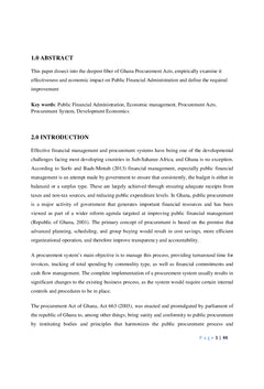Evaluating the Effectiveness of the Procurement Acts