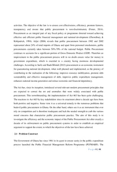 Evaluating the Effectiveness of the Procurement Acts