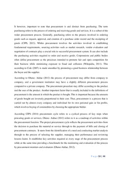 Evaluating the Effectiveness of the Procurement Acts