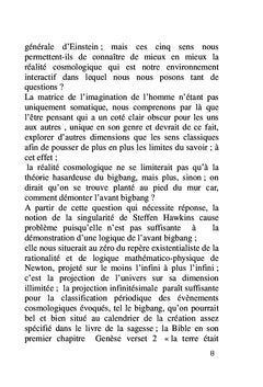 De la logique cosmologique à la relativité universelle