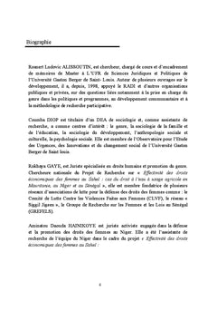 Accès à l'eau pour les agricultrices Sahéliennes