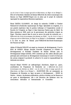 Accès à l'eau pour les agricultrices Sahéliennes