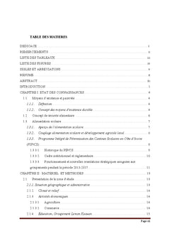 Effet des «groupements agricoles liés aux cantines scolaires»