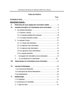 Decollement traumatique de l'epiphyse mediale de la clavicule