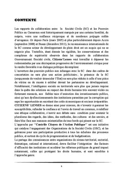 Le suivi citoyen de l'action publique au Cameroun